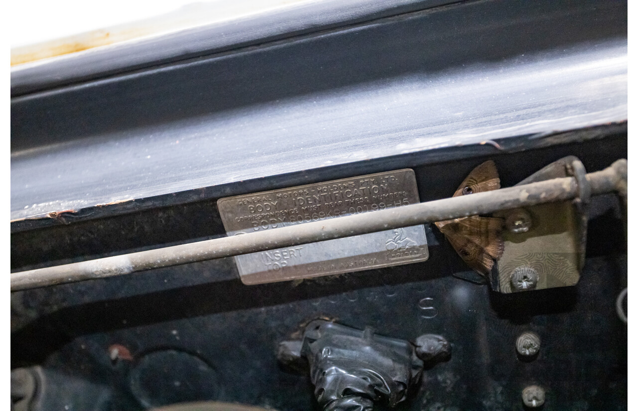 01/1968 Holden HK Premier 4d Sedan Grecian White 186S 3.0L - Matching Numbers Survivor Car