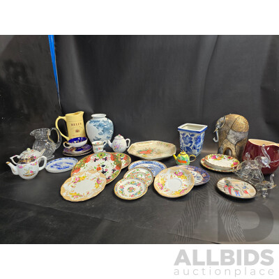 Assorted Vintage Glasswear and Crockery