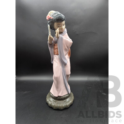 Lladro ‘Japanese Timida’ Geisha Girl Figurine, Model 4990