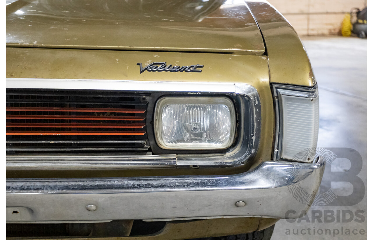 11/1972 Chrysler VH Valiant Pacer 4d Sedan Citron Gold Metallic Hemi 265ci 4.3L