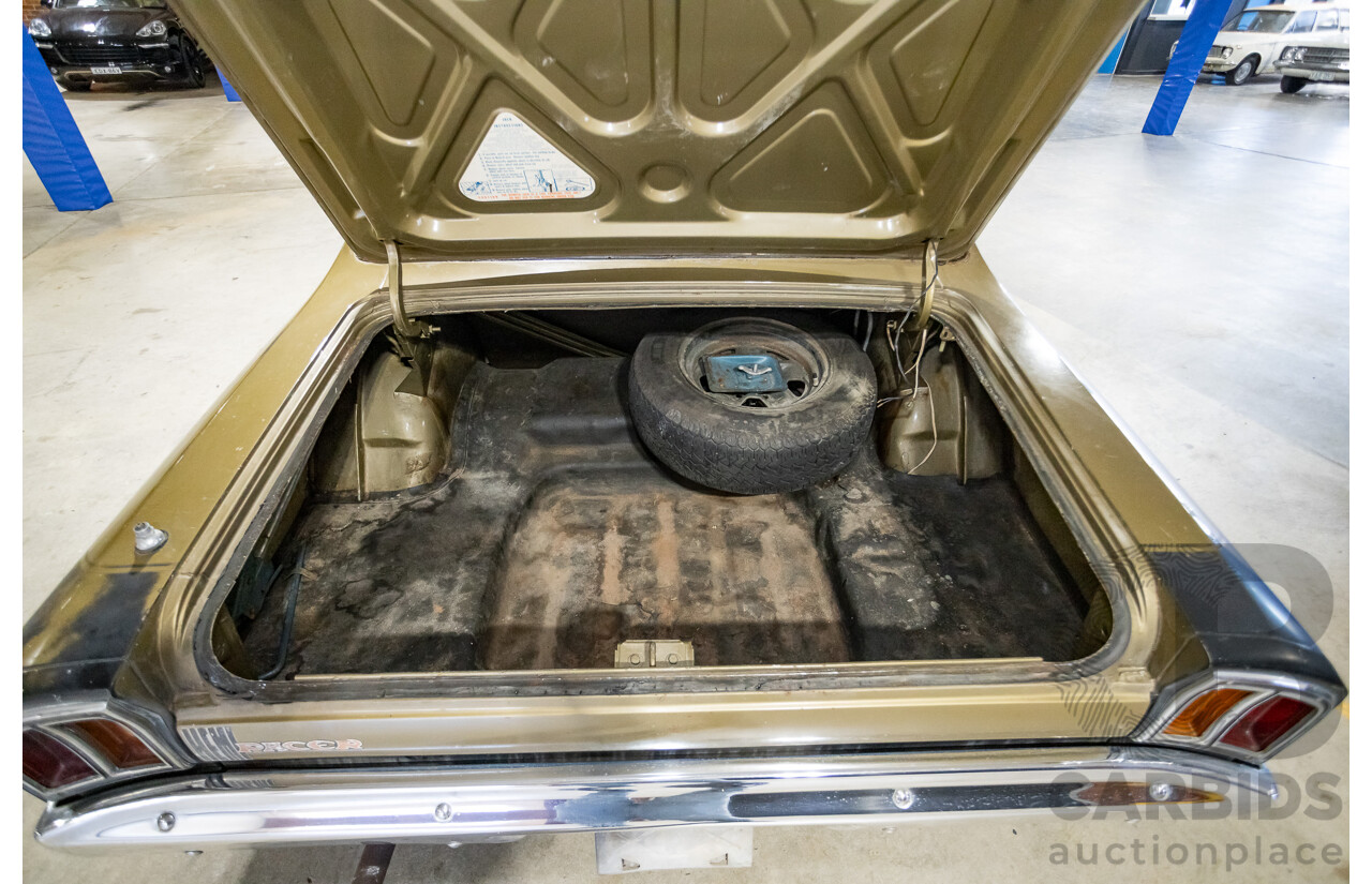 11/1972 Chrysler VH Valiant Pacer 4d Sedan Citron Gold Metallic Hemi 265ci 4.3L