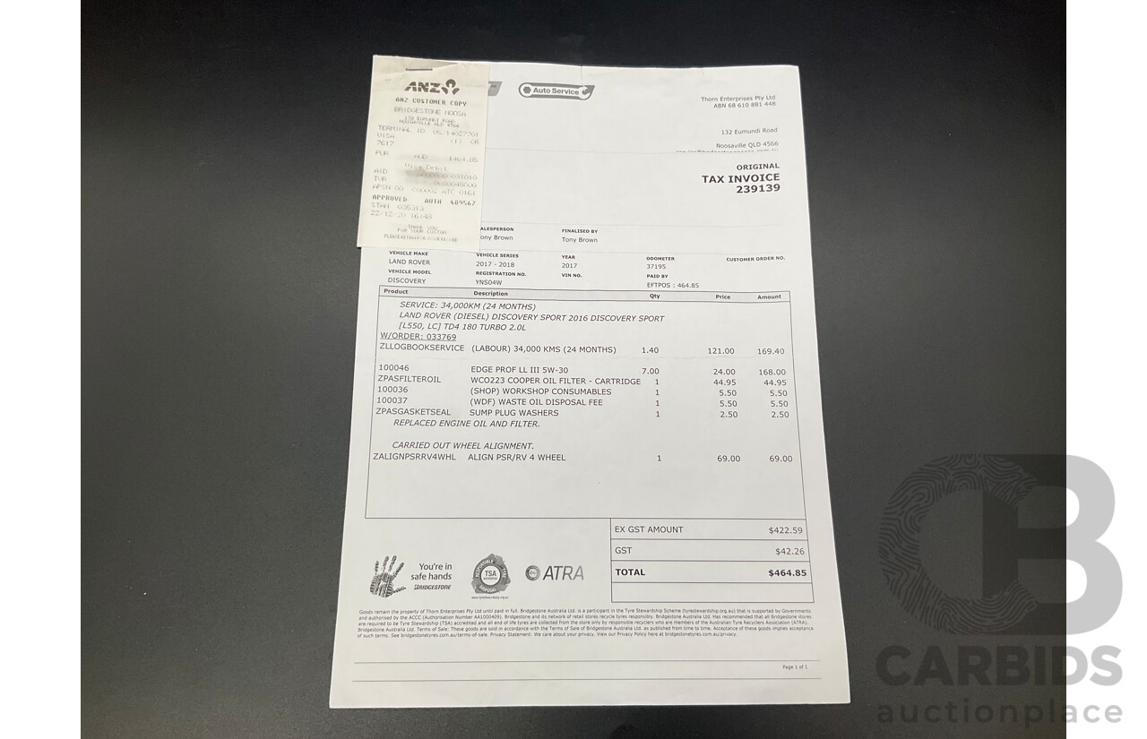 01/2019 Land Rover Discovery Sport Si4 SE (213kW AWD) L550 MY19 4d Wagon Fuji White/Black Roof Turbo 2.0L