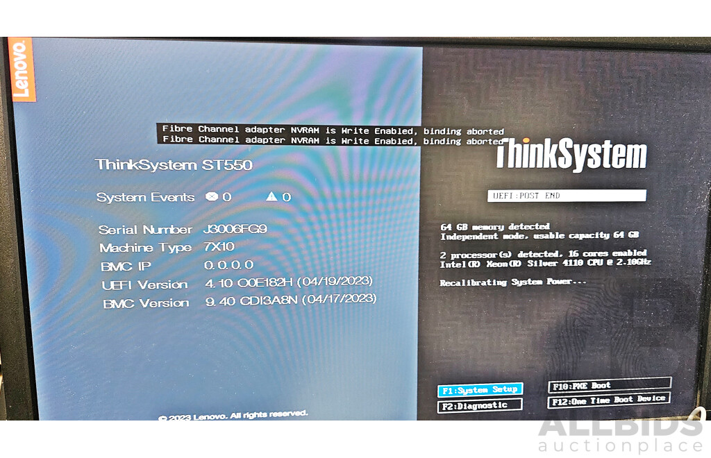 Lenovo ThinkSystem ST550 Dual Intel Xeon Silver (4110) 2.10GHz-3.0GHz 8-Core CPU Server