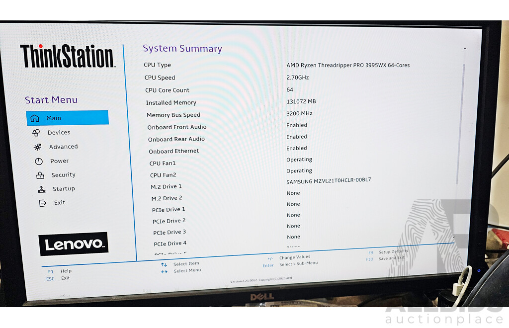 Lenovo ThinkStation P620 AMD Threadripper Pro (3995WX) 2.70GHz - 4.2GHz  64-Core CPU Server w/ 128GB DDR4