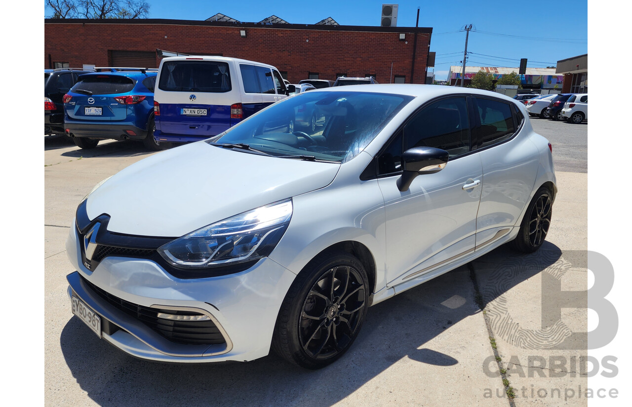 6/2014 Renault Clio RS 200 Sport Trophy X98 5d Hatchback White 1.6L