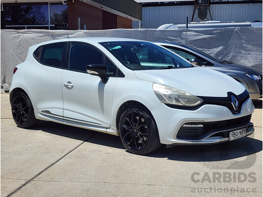 6/2014 Renault Clio RS 200 Sport Trophy X98 5d Hatchback White 1.6L