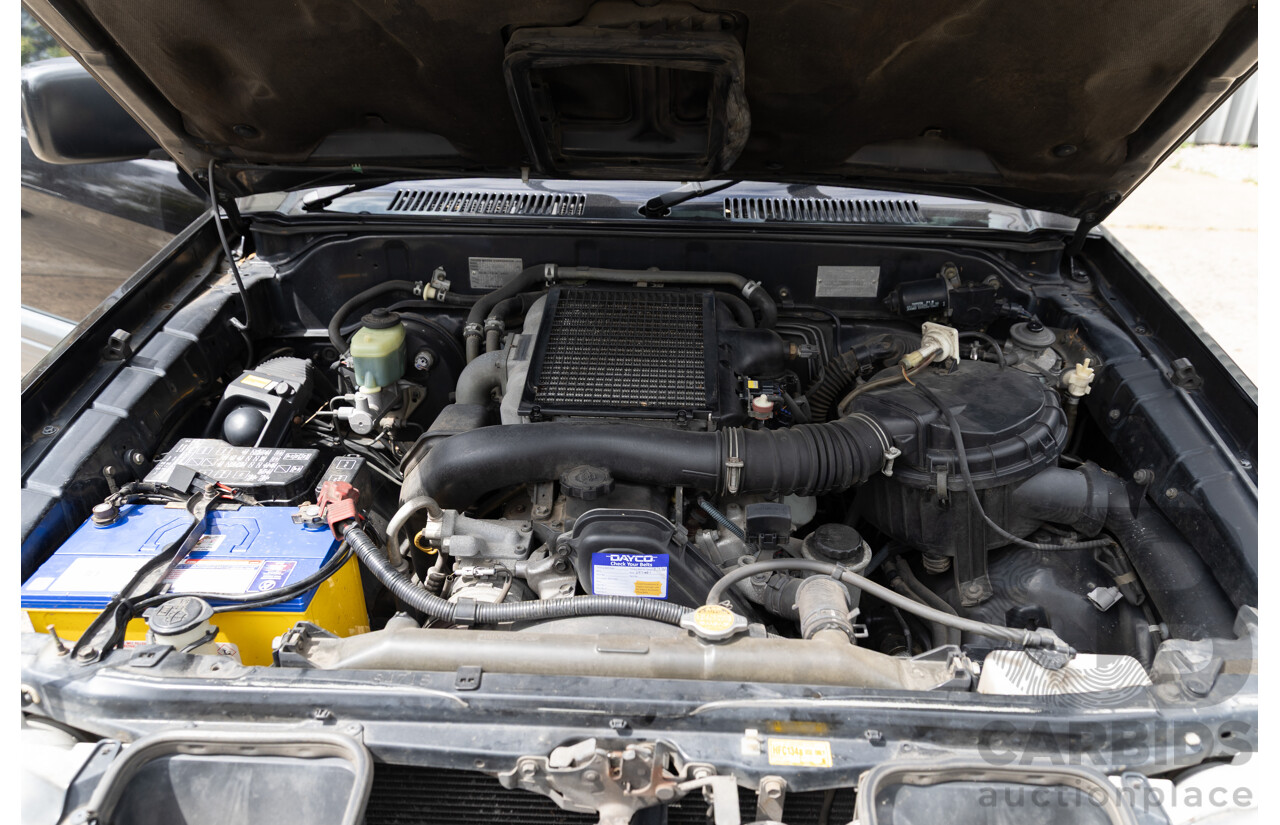 10/2000 Toyota Landcruiser Prado GXL (4x4) KZJ95R 4d Wagon Black Onyx Turbo Diesel 3.0L