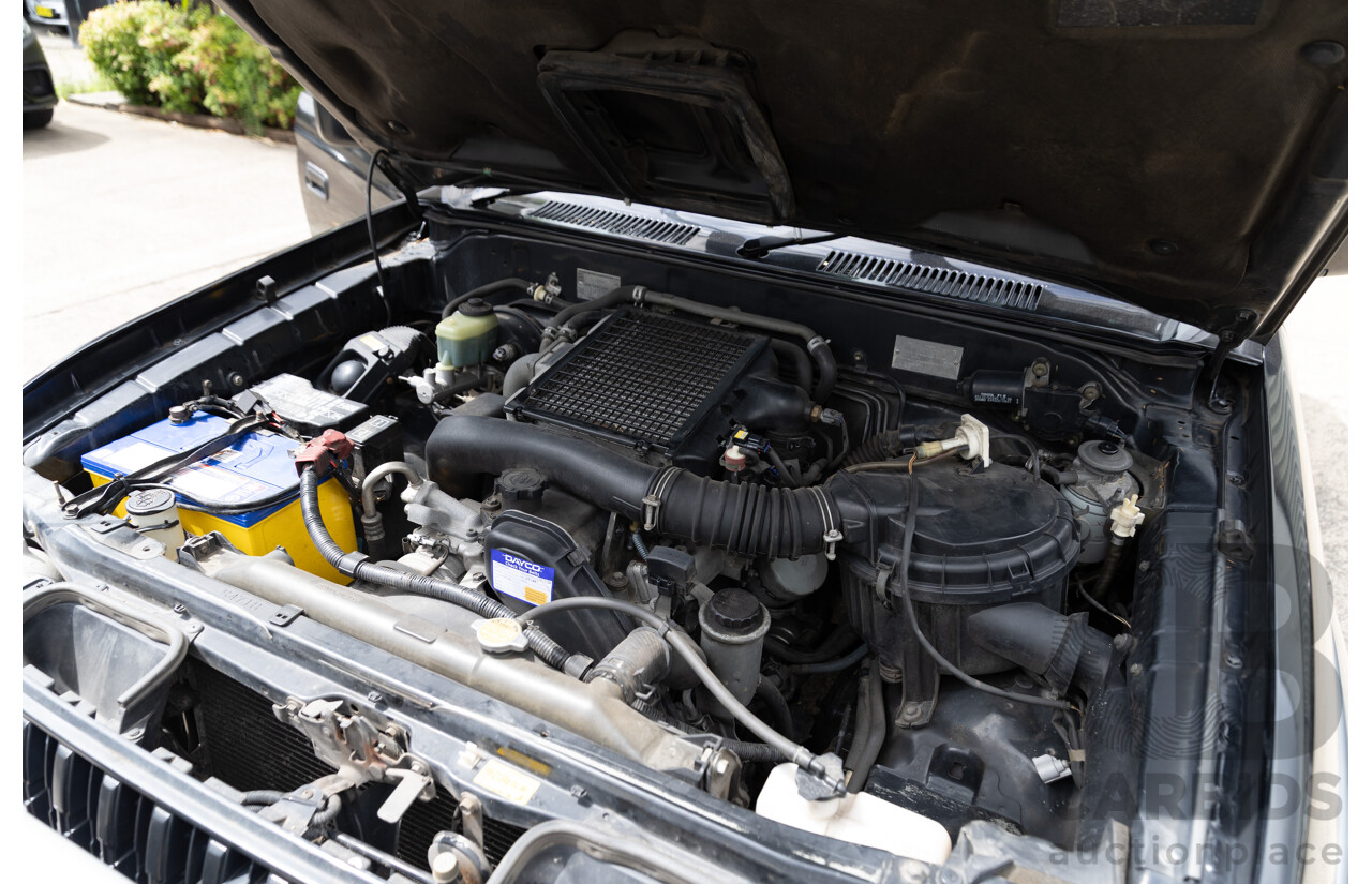 10/2000 Toyota Landcruiser Prado GXL (4x4) KZJ95R 4d Wagon Black Onyx Turbo Diesel 3.0L