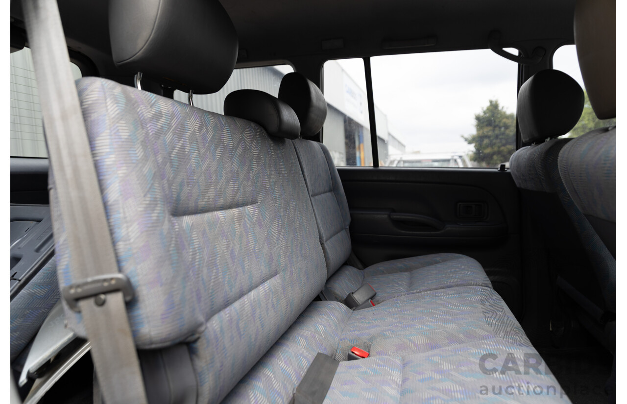 10/2000 Toyota Landcruiser Prado GXL (4x4) KZJ95R 4d Wagon Black Onyx Turbo Diesel 3.0L