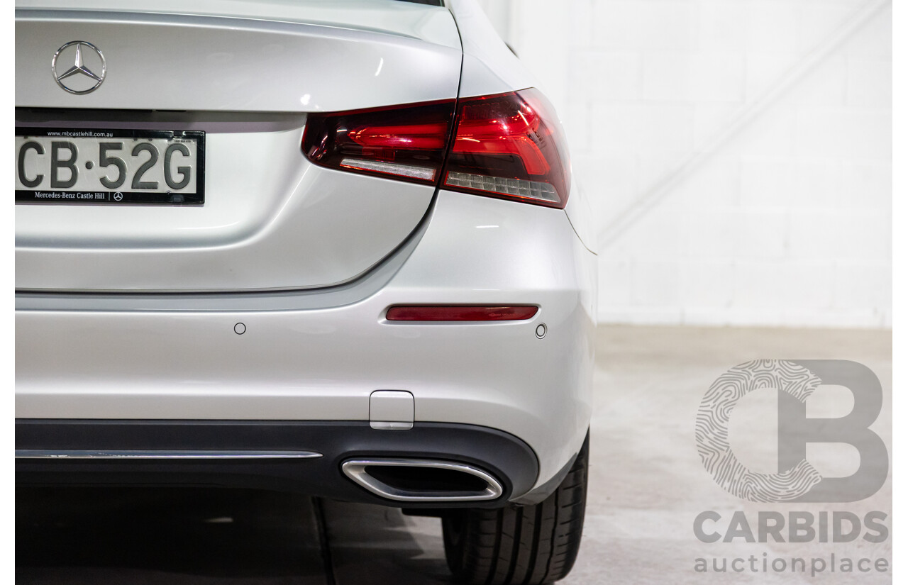 05/2019 Mercedes-Benz A200 (FWD) 177 MY19.5 4d Sedan Iridium Silver Metallic Turbo 1.3L