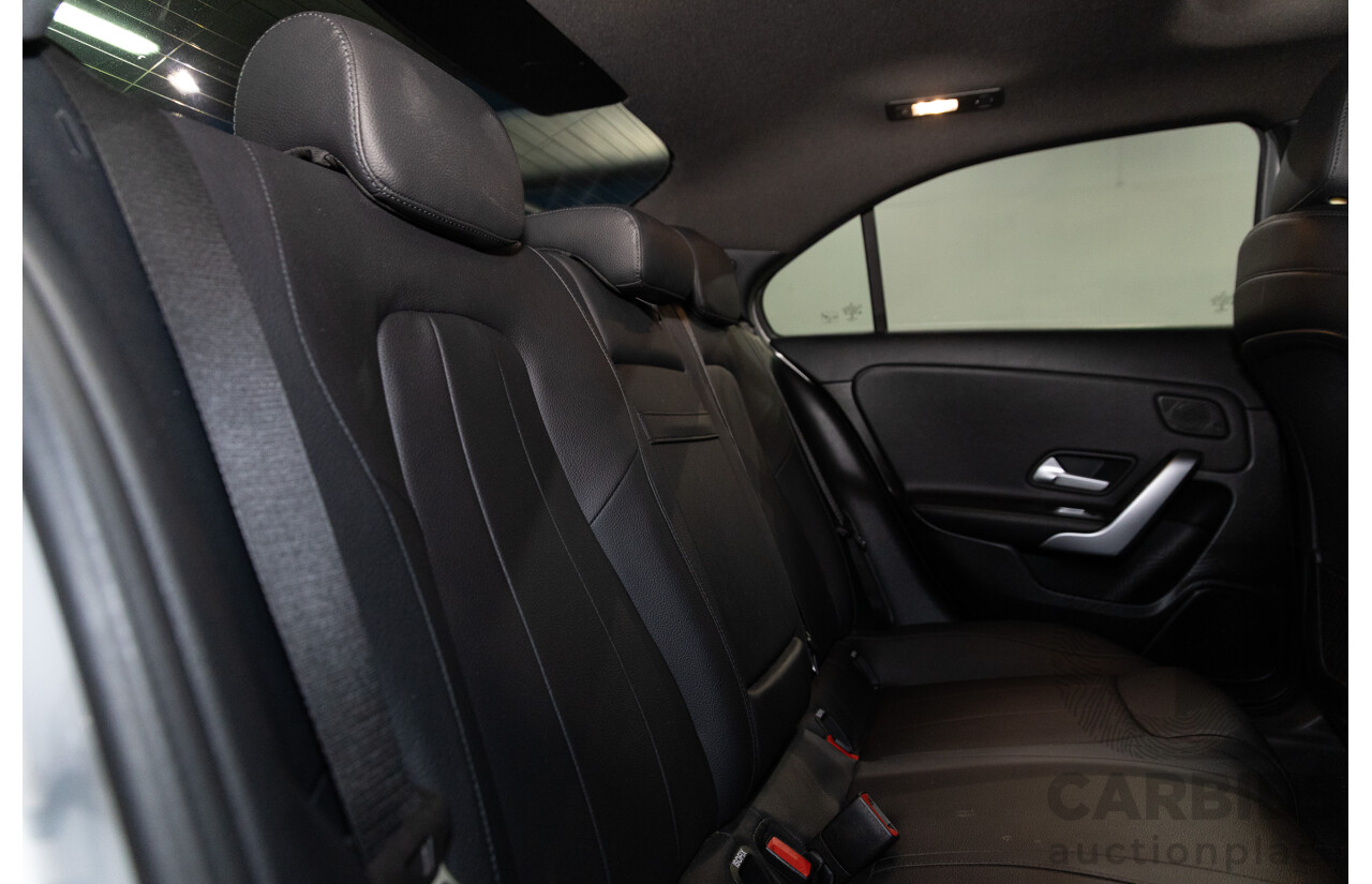 05/2019 Mercedes-Benz A200 (FWD) 177 MY19.5 4d Sedan Iridium Silver Metallic Turbo 1.3L