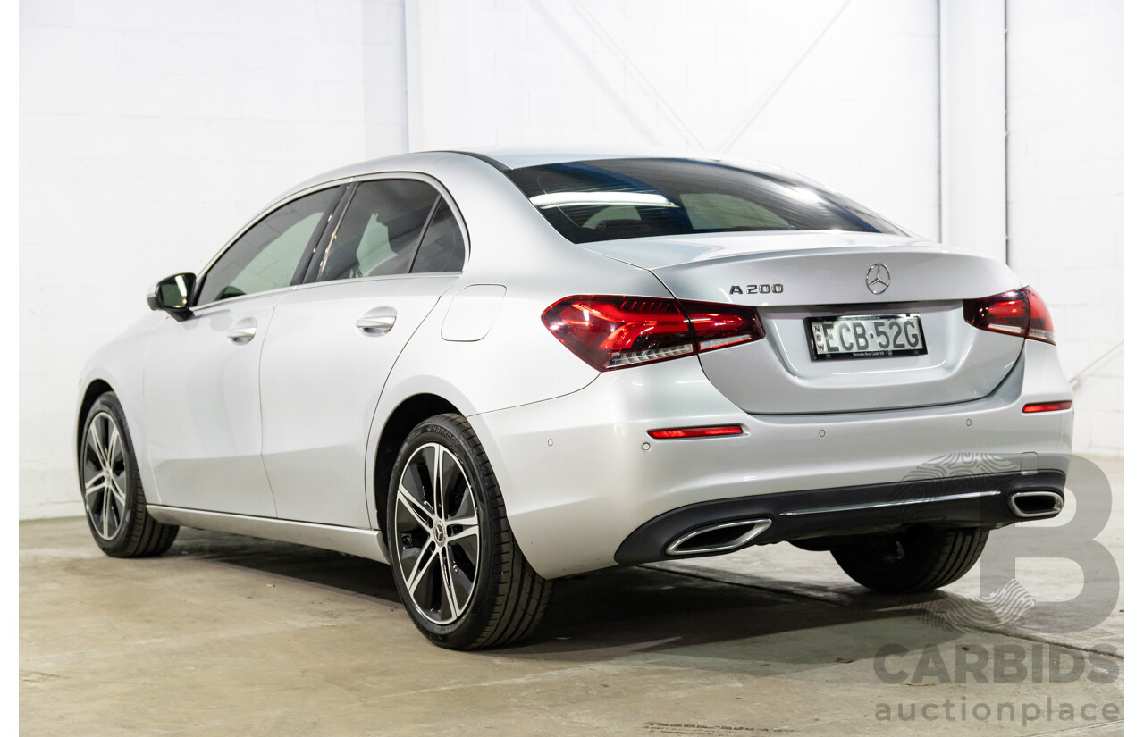 05/2019 Mercedes-Benz A200 (FWD) 177 MY19.5 4d Sedan Iridium Silver Metallic Turbo 1.3L