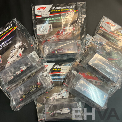 Collection of 6 ''Formula 1 the Car Collection'' Magazine with 1/43 Collectable Die Cast Model Car