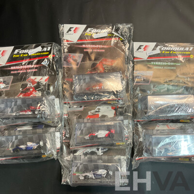 Collection of 7 ''Formula 1 the Car Collection'' Magazine with 1/43 Collectable Die Cast Model Car