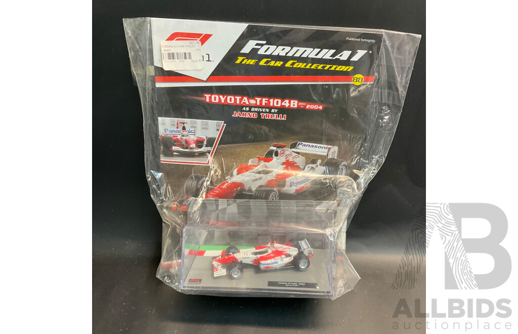 Collection of 6 ''Formula 1 the Car Collection'' Magazine with 1/43 Collectable Die Cast Model Car