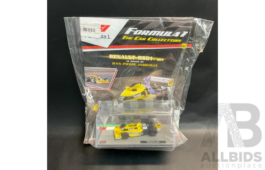 Collection of 6 ''Formula 1 the Car Collection'' Magazine with 1/43 Collectable Die Cast Model Car