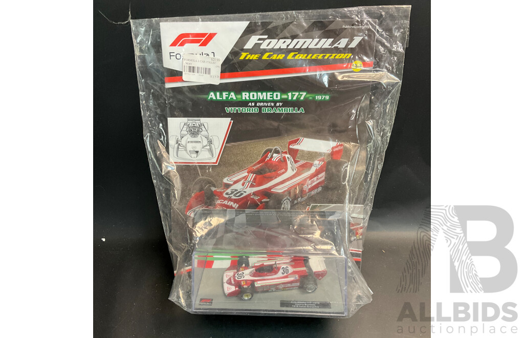 Collection of 6 ''Formula 1 the Car Collection'' Magazine with 1/43 Collectable Die Cast Model Car
