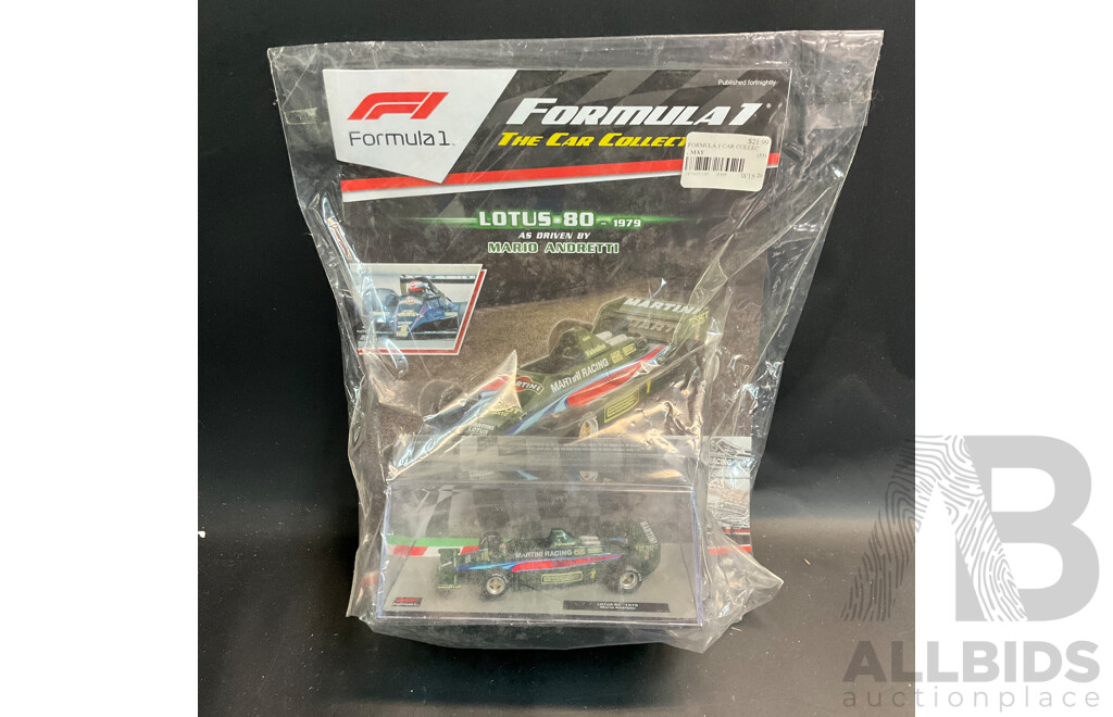 Collection of 6 ''Formula 1 the Car Collection'' Magazine with 1/43 Collectable Die Cast Model Car