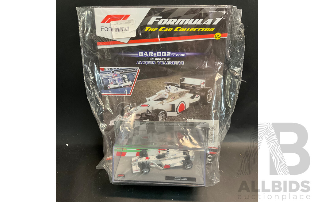 Collection of 6 ''Formula 1 the Car Collection'' Magazine with 1/43 Collectable Die Cast Model Car