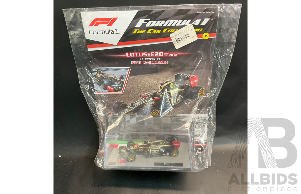 Collection of 6 ''Formula 1 the Car Collection'' Magazine with 1/43 Collectable Die Cast Model Car