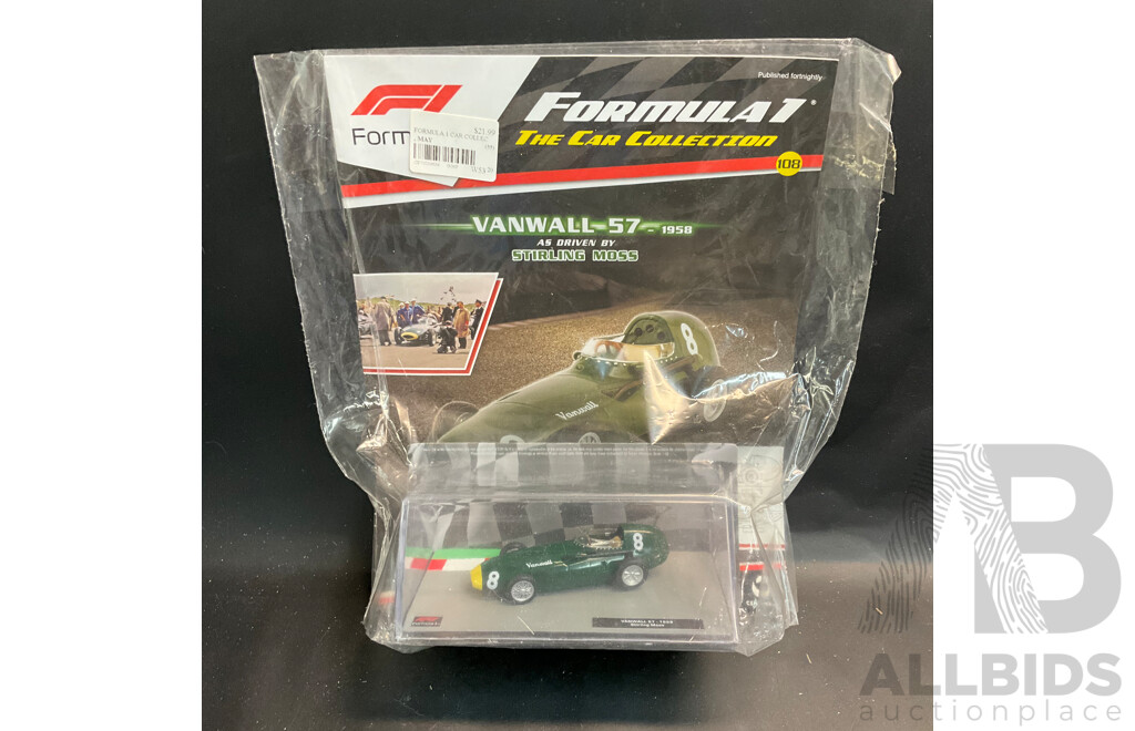 Collection of 6 ''Formula 1 the Car Collection'' Magazine with 1/43 Collectable Die Cast Model Car
