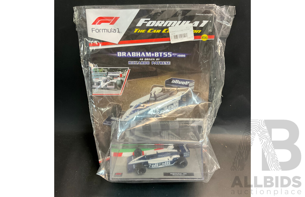 Collection of 6 ''Formula 1 the Car Collection'' Magazine with 1/43 Collectable Die Cast Model Car