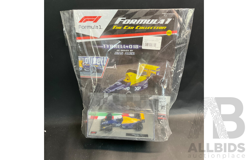 Collection of 6 ''Formula 1 the Car Collection'' Magazine with 1/43 Collectable Die Cast Model Car