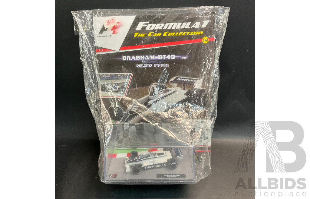 Collection of 6 ''Formula 1 the Car Collection'' Magazine with 1/43 Collectable Die Cast Model Car