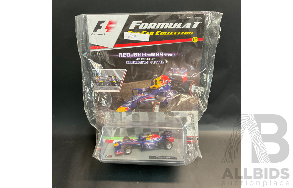 Collection of 6 ''Formula 1 the Car Collection'' Magazine with 1/43 Collectable Die Cast Model Car