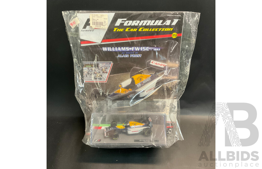 Collection of 6 ''Formula 1 the Car Collection'' Magazine with 1/43 Collectable Die Cast Model Car