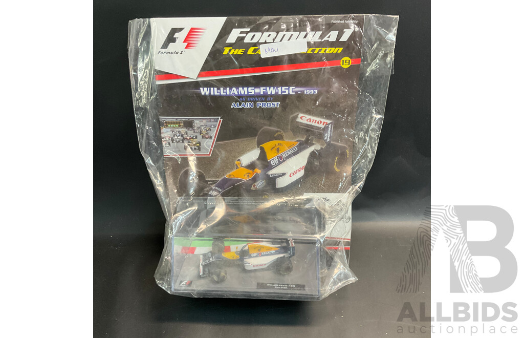 Collection of 6 ''Formula 1 the Car Collection'' Magazine with 1/43 Collectable Die Cast Model Car