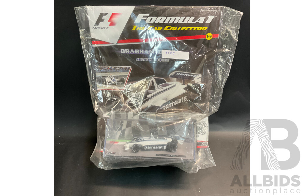 Collection of 6 ''Formula 1 the Car Collection'' Magazine with 1/43 Collectable Die Cast Model Car