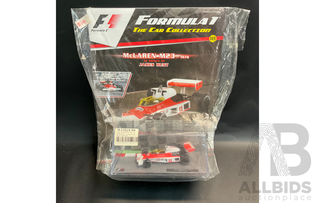 Collection of 6 ''Formula 1 the Car Collection'' Magazine with 1/43 Collectable Die Cast Model Car