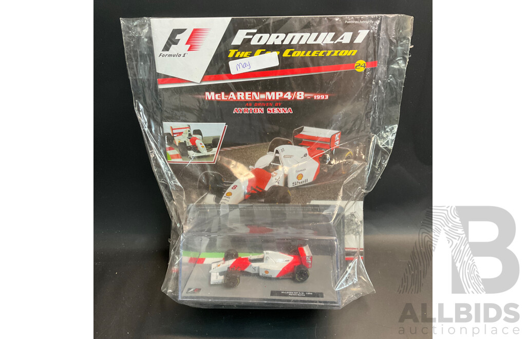 Collection of 6 ''Formula 1 the Car Collection'' Magazine with 1/43 Collectable Die Cast Model Car