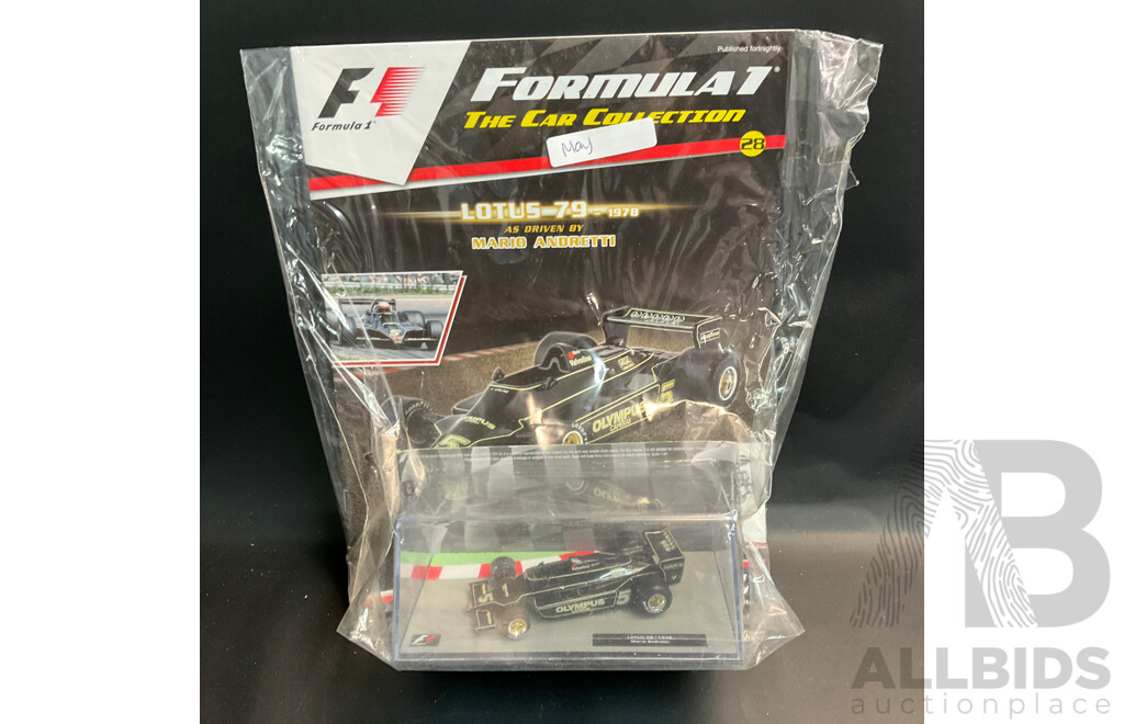 Collection of 6 ''Formula 1 the Car Collection'' Magazine with 1/43 Collectable Die Cast Model Car