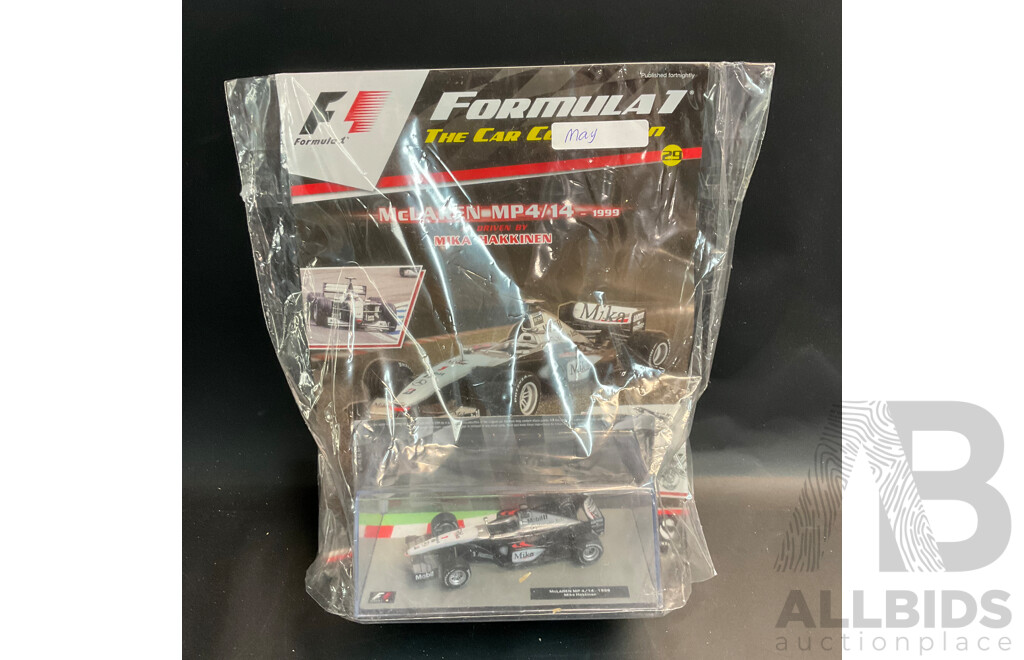 Collection of 6 ''Formula 1 the Car Collection'' Magazine with 1/43 Collectable Die Cast Model Car