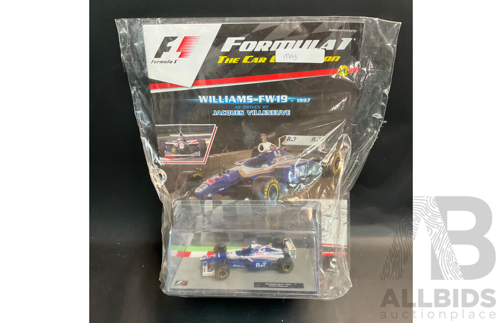 Collection of 6 ''Formula 1 the Car Collection'' Magazine with 1/43 Collectable Die Cast Model Car