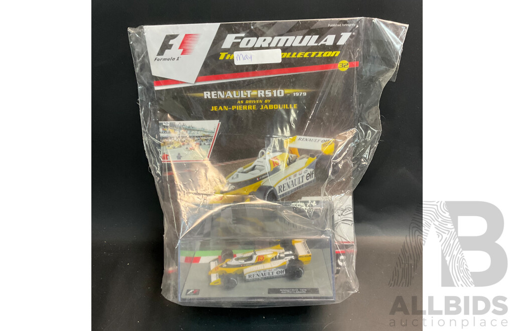 Collection of 6 ''Formula 1 the Car Collection'' Magazine with 1/43 Collectable Die Cast Model Car