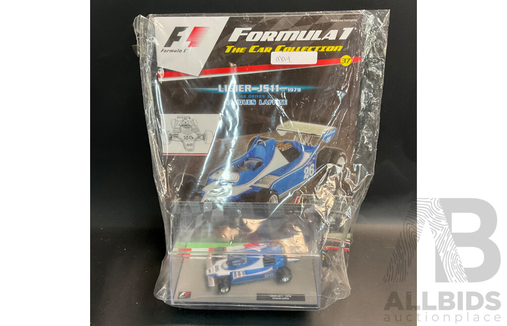 Collection of 6 ''Formula 1 the Car Collection'' Magazine with 1/43 Collectable Die Cast Model Car
