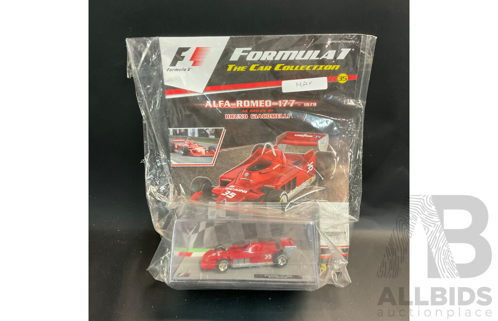 Collection of 6 ''Formula 1 the Car Collection'' Magazine with 1/43 Collectable Die Cast Model Car