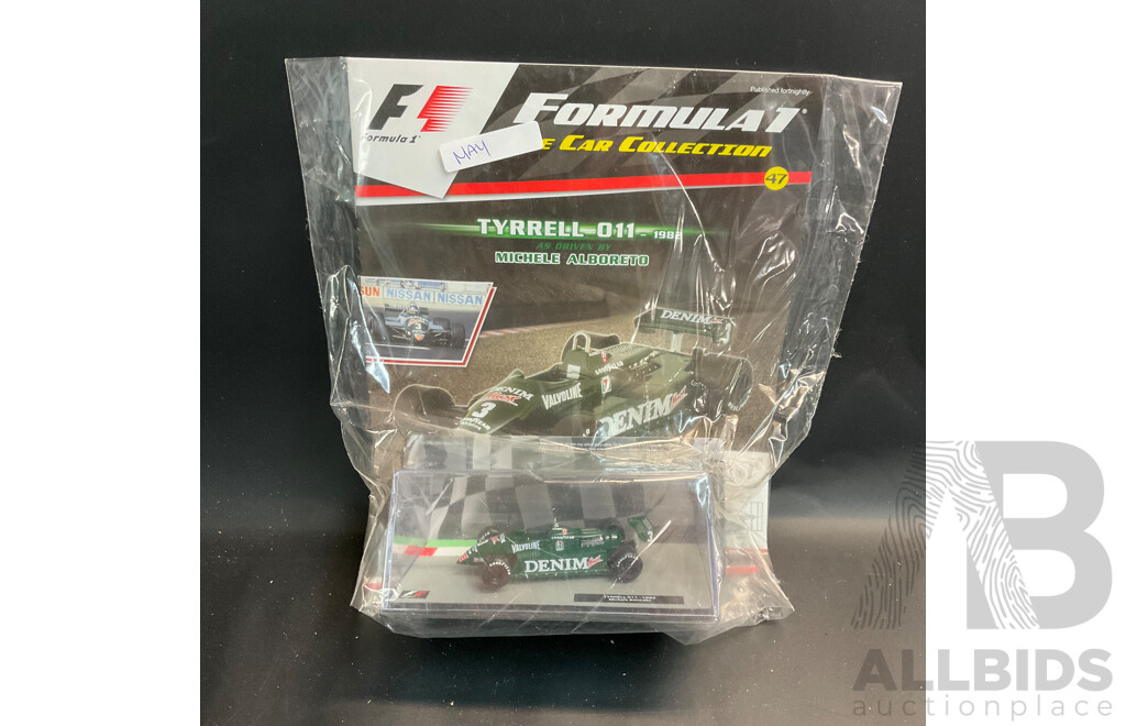 Collection of 7 ''Formula 1 the Car Collection'' Magazine with 1/43 Collectable Die Cast Model Car