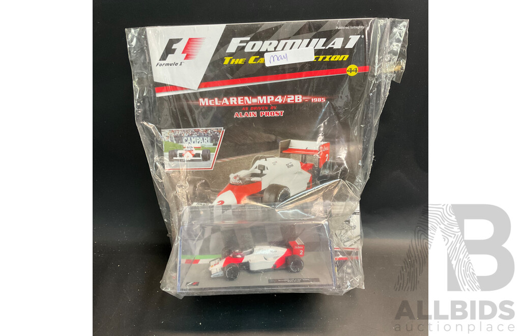 Collection of 7 ''Formula 1 the Car Collection'' Magazine with 1/43 Collectable Die Cast Model Car