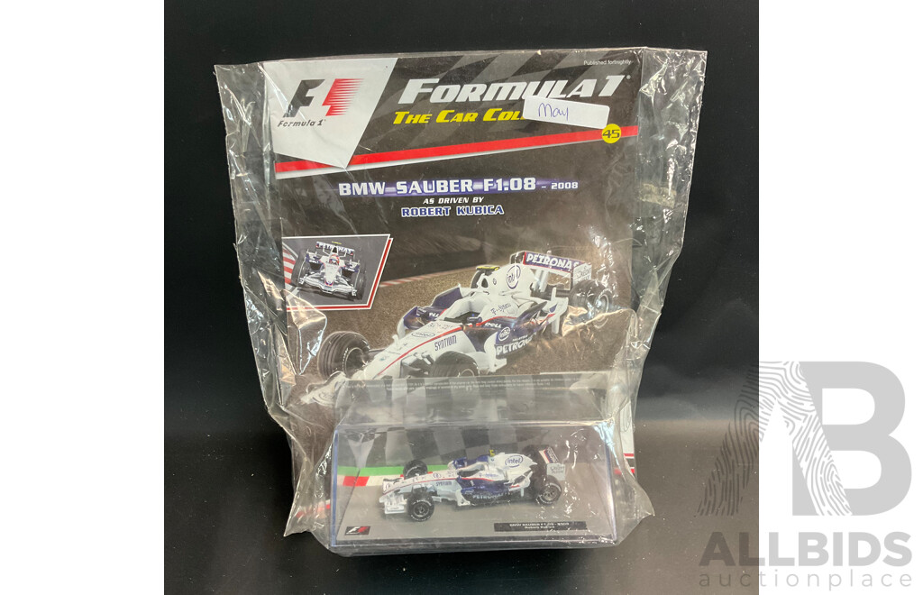 Collection of 7 ''Formula 1 the Car Collection'' Magazine with 1/43 Collectable Die Cast Model Car