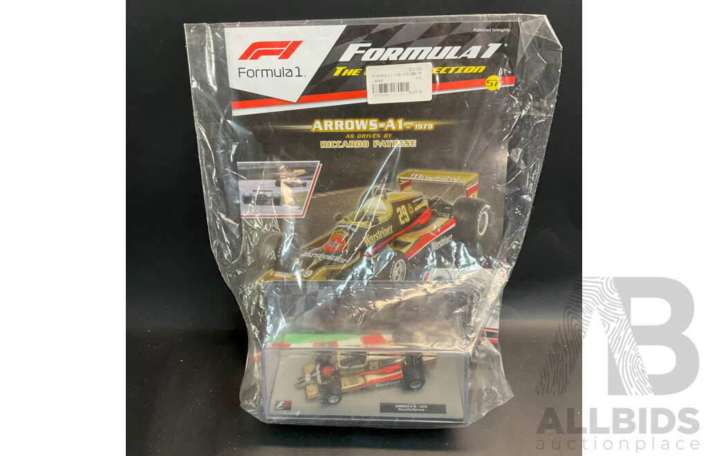 Collection of 6 ''Formula 1 the Car Collection'' Magazine with 1/43 Collectable Die Cast Model Car