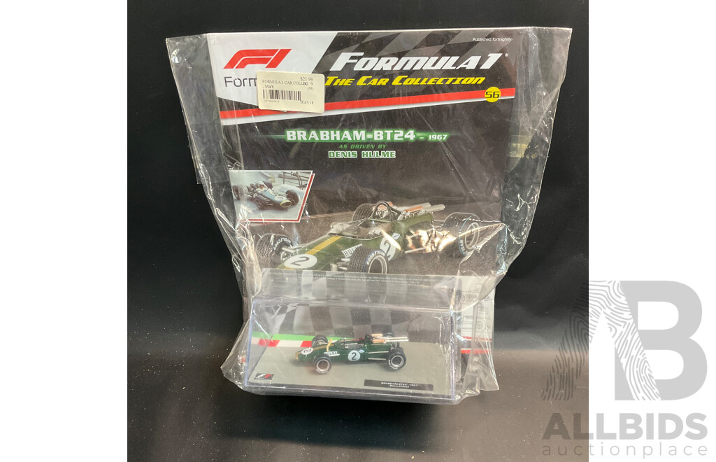 Collection of 6 ''Formula 1 the Car Collection'' Magazine with 1/43 Collectable Die Cast Model Car