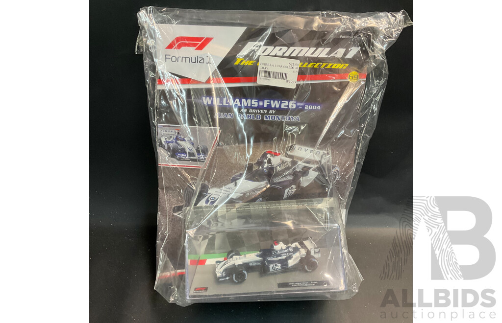 Collection of 6 ''Formula 1 the Car Collection'' Magazine with 1/43 Collectable Die Cast Model Car