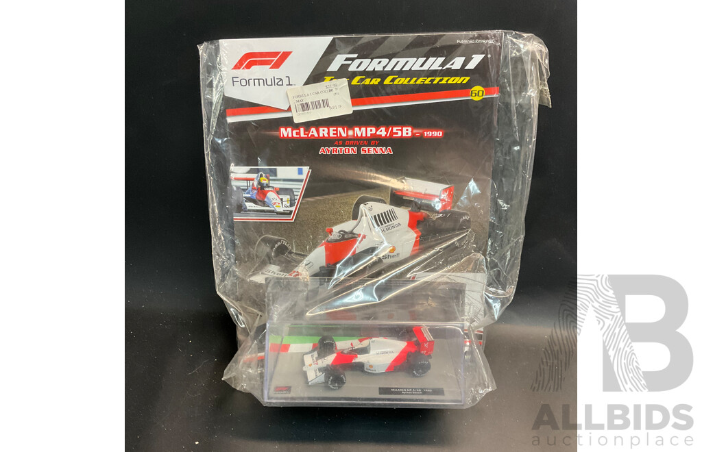 Collection of 6 ''Formula 1 the Car Collection'' Magazine with 1/43 Collectable Die Cast Model Car