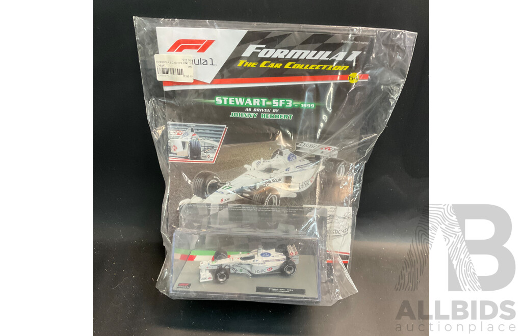 Collection of 6 ''Formula 1 the Car Collection'' Magazine with 1/43 Collectable Die Cast Model Car