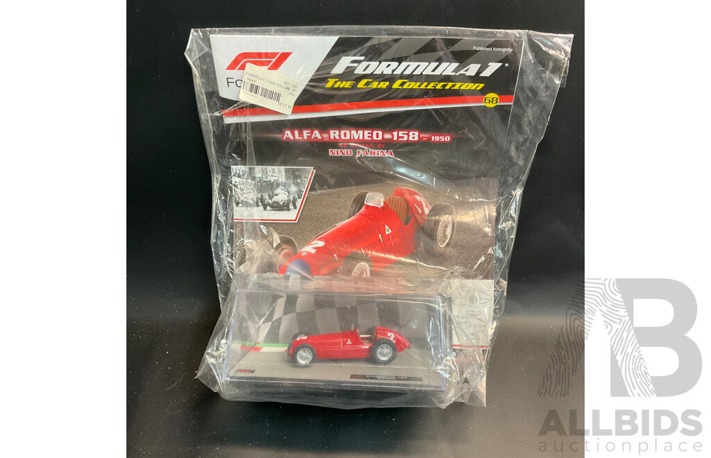 Collection of 6 ''Formula 1 the Car Collection'' Magazine with 1/43 Collectable Die Cast Model Car