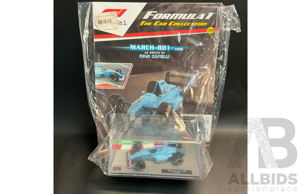 Collection of 6 ''Formula 1 the Car Collection'' Magazine with 1/43 Collectable Die Cast Model Car